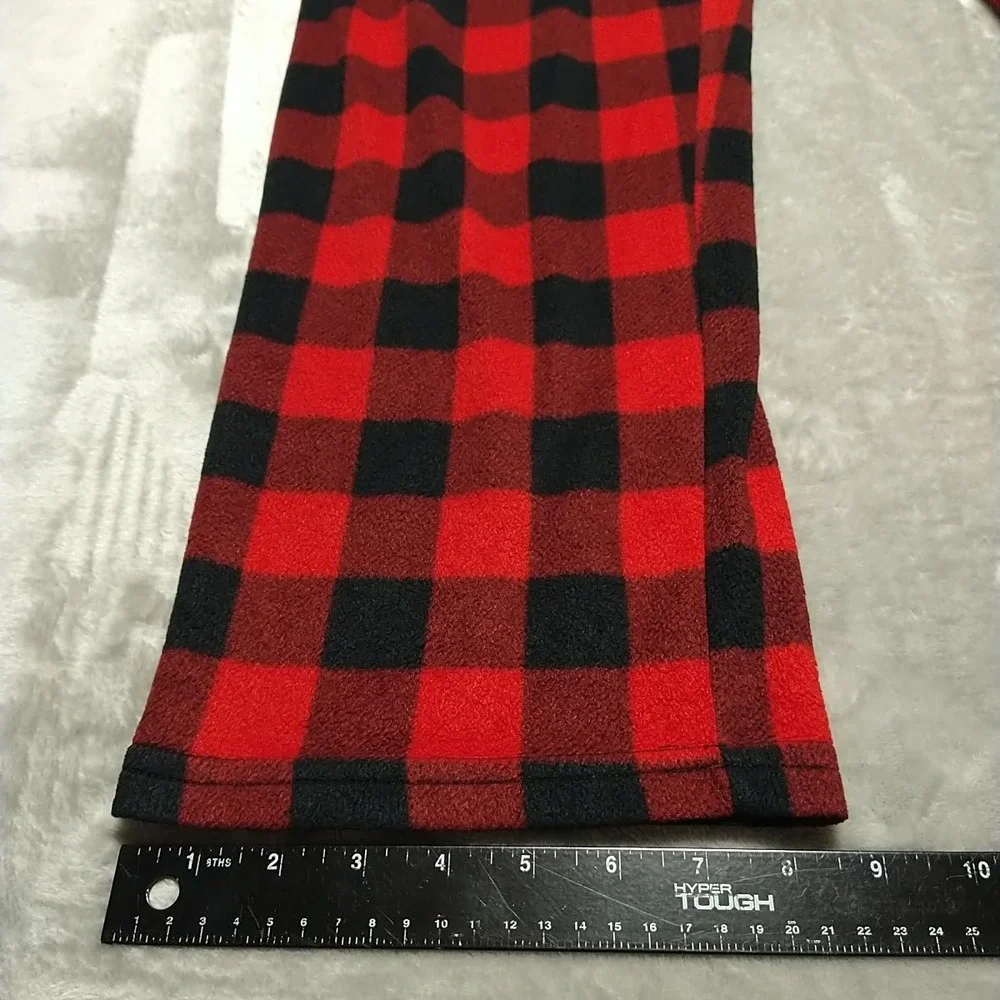 Hawke & Co.‎ Pajama Lounge Pants Men XL Red Plaid Elastic Waist Comfort Warm
